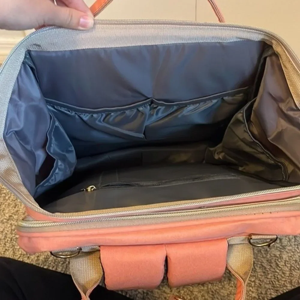 HOTBEST Coral Pink Diaper Bag Backpack NWOT